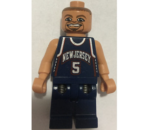 LEGO Jason Kidd, New Jersey Nets Road Uniform, #5 minifiguur
