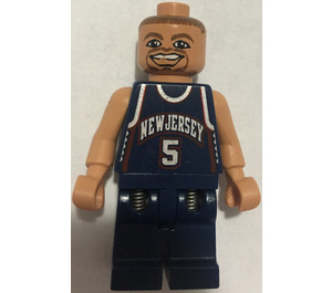 LEGO Jason Kidd, New Jersey Nets Road Uniform, #5 Minifigur