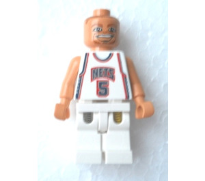 LEGO Jason Kidd, New Jersey Nets mit #5 Home Uniform Minifigur