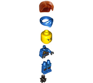 LEGO Jay - Jungle suit mit scabbard Minifigur