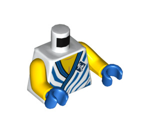 LEGO Jay - Legacy with White Tunic with Blue Trim and Stripes Minifig Torso (973 / 76382)