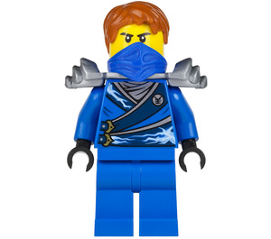 LEGO Jay - Rebooted med Hår og Skulderrustning Minifigur