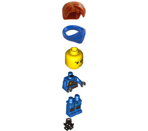 LEGO Jay - Tournament of Elements with Jungle Robe and Hair Minifigure