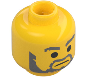 LEGO Jedi Bob Minifigure Head (Safety Stud) (3274)