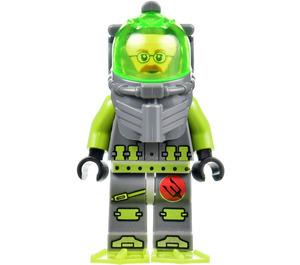 LEGO Jeff Fisher met Green Flippers en Vizier minifiguur