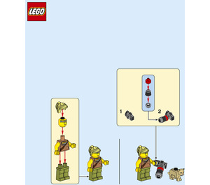 LEGO Jessica Sharpe and Lion Cub 952112 Instrukcje