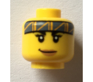 LEGO Jessica Sharpe Kopf (Sicherheitsbolzen) (3626 / 68559)