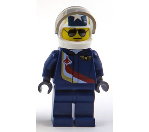 LEGO Jet Pilot with White Crash Helmet with Star Minifigure