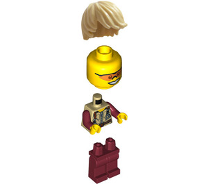 LEGO Jet-Skier met Safety Vest minifiguur