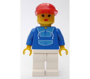 LEGO Jogger jossa Jogging Puku, Punainen Lippalakki Minihahmo