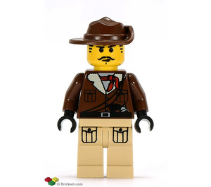 LEGO Johnny Thunder (expedition - Коричневий Піджак) Мініфігурка