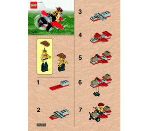 LEGO Johnny Thunder's Plane Set 5911 Instructions