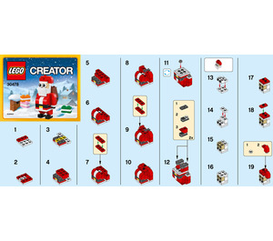 LEGO Jolly Santa Set 30478 Instructions