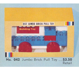 LEGO Jumbo Brique Pull Toy 042