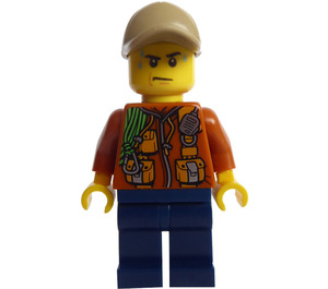 LEGO Jungel Exploration Mann Minifigur