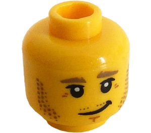 LEGO Jungle Explorer Minifigure Head (Recessed Solid Stud) (3626 / 32743)