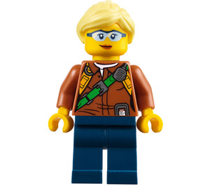 LEGO Jungle Explorer with Ponytail and Sunglasses Minifigure