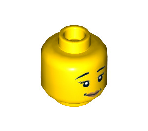 LEGO Jungle Minifigure Head (Recessed Solid Stud) (3626)