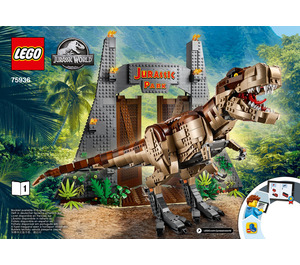 LEGO Jurassic Park: T. Rex Rampage Set 75936 Instructions