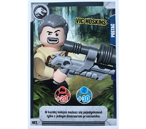 LEGO Jurassic World Trading Karte Game (Polish) Series 1 - # 102 Vic Hoskins