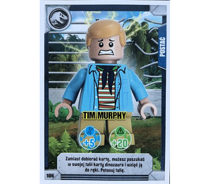 LEGO Jurassic World Trading Card Game (Polish) Series 1 - # 106 Tim Murphy