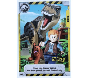 LEGO Jurassic World Trading Card Game (Polish) Series 1 - # 130 Za mną!