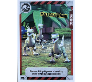 LEGO Jurassic World Trading Card Game (Polish) Series 1 - # 171 Małe drapieżniki