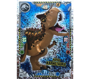 LEGO Jurassic World Trading Card Game (Polish) Series 1 - # 31 Napad Karnotaura