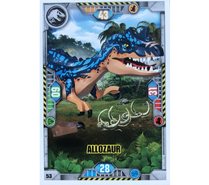 LEGO Jurassic World Trading Card Game (Polish) Series 1 - # 53 Allozaur