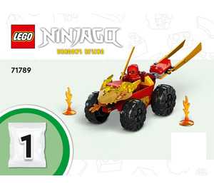 LEGO Kai and Ras's Car and Bike Battle 71789 Instrucciones