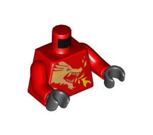 LEGO Kai DX met Draak Print Torso (973 / 76382)