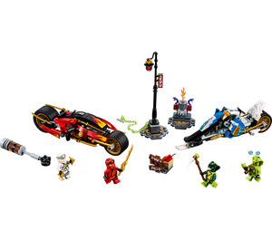LEGO Kai's Klinge Cycle & Zane's Snowmobile 70667