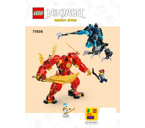 LEGO Kai's Elemental Feu Mech 71808 Instructions