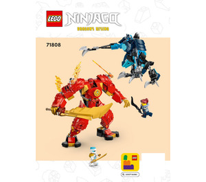 LEGO Kai's Elemental Fire Mech 71808 Instruktioner