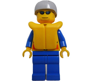 LEGO Kayaker con Giubbotto di salvataggio e Occhiali da sole Minifigure