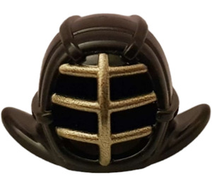 LEGO Kendo Helmet with Grille Mask with Gold Grille (98130)