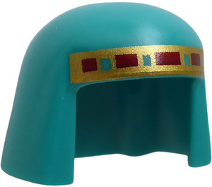 LEGO Kerchief Head Cover with Gold Band (18959 / 62119)