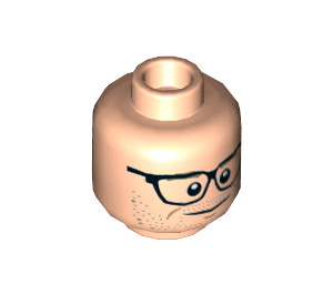 LEGO Kevin Beckman Minifigure Head (Recessed Solid Stud) (3626 / 27480)