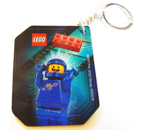 LEGO Keychain met Lenticular Benny Design / Good Cop - Bad Cop Aan reverse