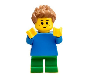 LEGO Kid met Blauw Top minifiguur