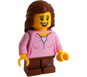 LEGO Kid con Bright Rosa Superiore Minifigure