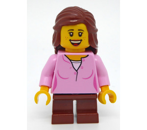 LEGO Kid met Bright Pink Top minifiguur