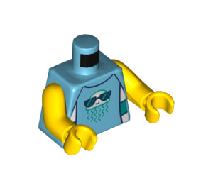 LEGO Kid with Towel and Swim Trunks Minifig Torso (973 / 76382)