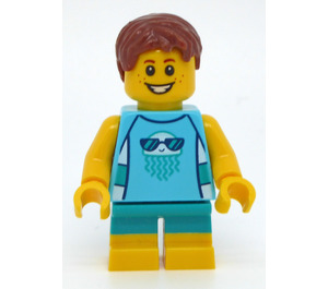 LEGO Kid mit Towel und Swim Trunks Minifigur
