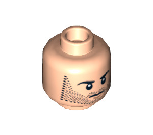 LEGO Kili Head (Recessed Solid Stud) (3626 / 12673)