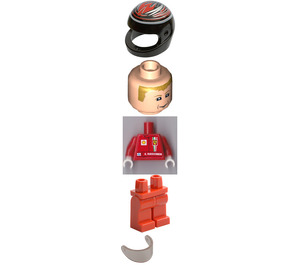 LEGO Kimi Räikkönen Ferrari Kuljettaja Minihahmo