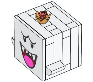 LEGO King Boo with Dark Pink Tongue Minifigure