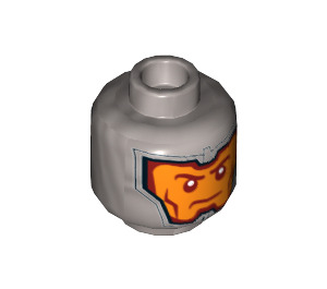 LEGO King's Guard Minifigure Head (Recessed Solid Stud) (3626 / 34257)