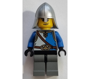 LEGO King's Chevalier avec Bleu et Blanc Torse et Casque Minifigurine