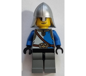 LEGO King's Knight with Blue and White Torso and Helmet Minifigure